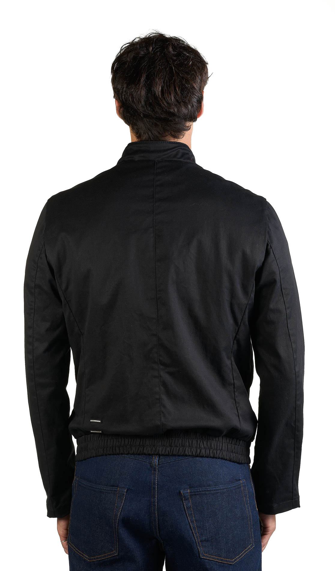 DANIELE BASTA LEATHER AND SILVER JACKET 